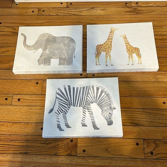 Set of 3 Animal Pictures - Picture 1 of 4